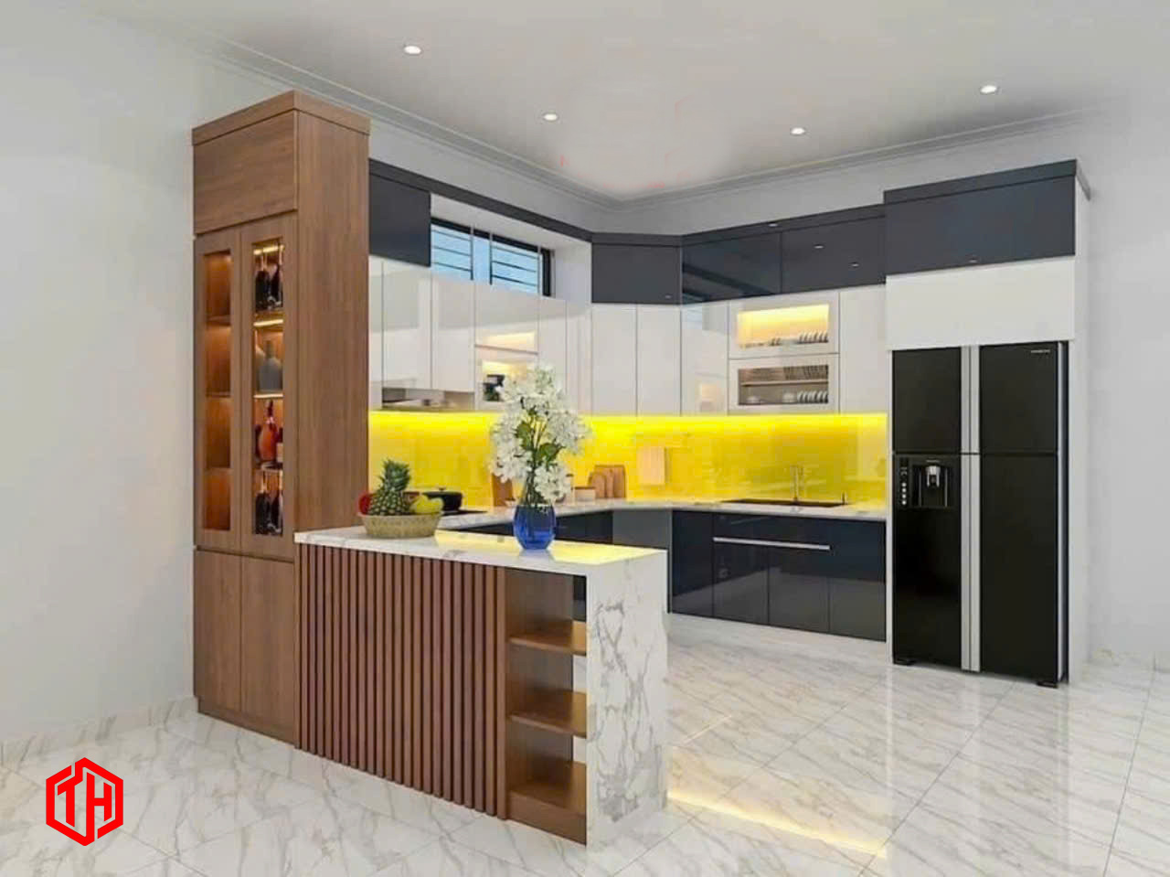 Mẫu Tủ Bếp Cao Cấp - TB-TH01